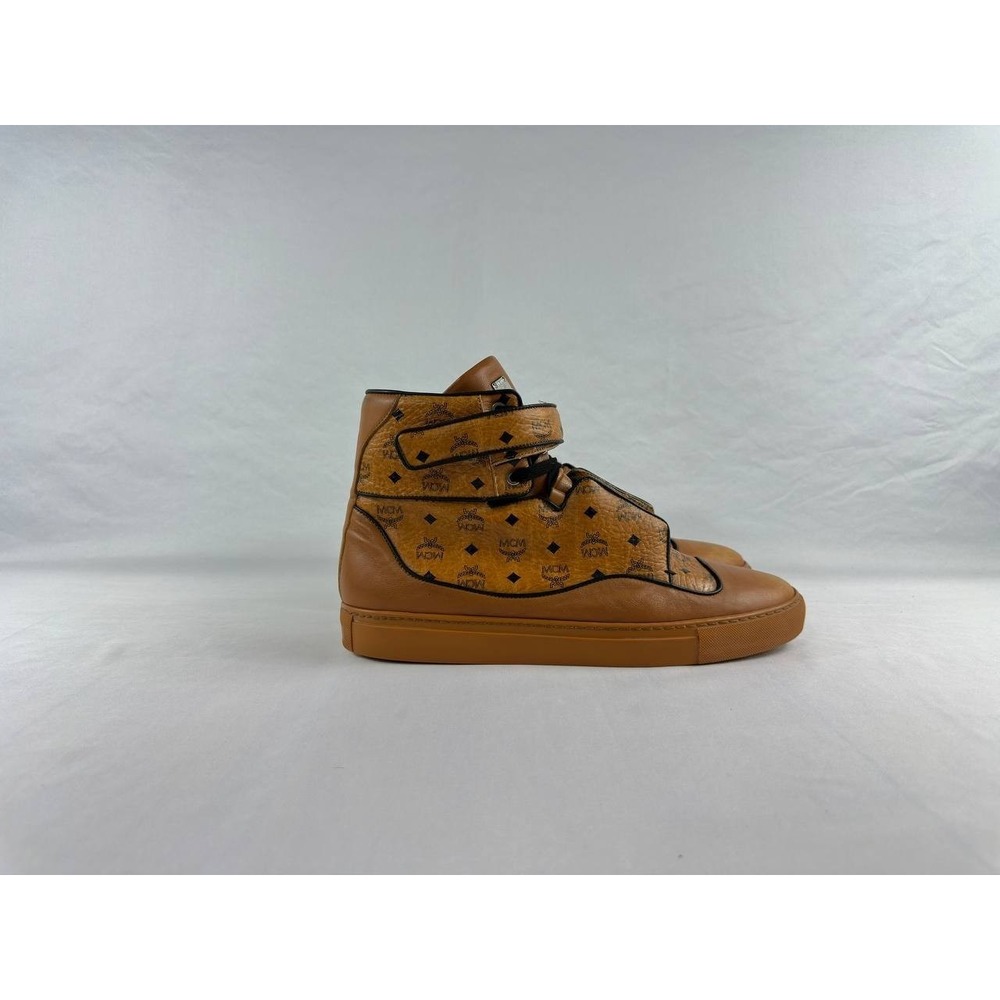 MCM Visetos High Top Leather Sneakers Men's Size 13